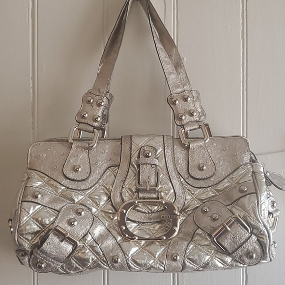 Guess Gold Tone Shoulder Bag - Picture 1 of 4